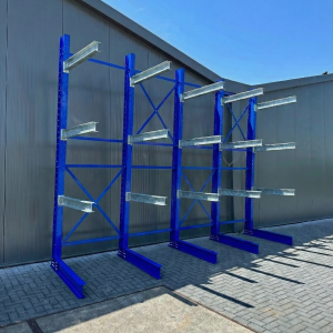 Draagarmstelling blauw/verzinkt